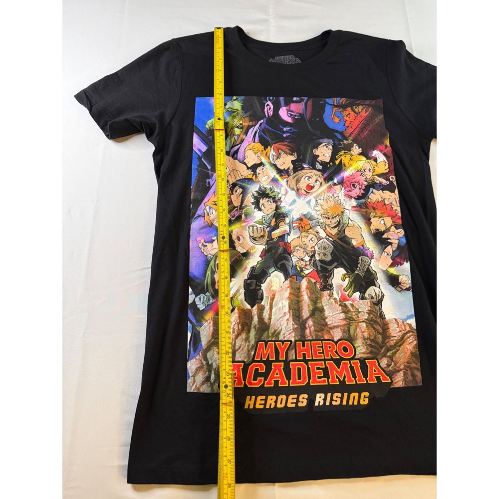 My Hero Academia Heroes Rising Movie Graphic Tee Black Small Funimation Anime - Picture 4 of 6